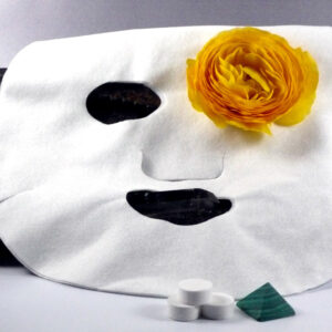 Disposable compressed paper masks