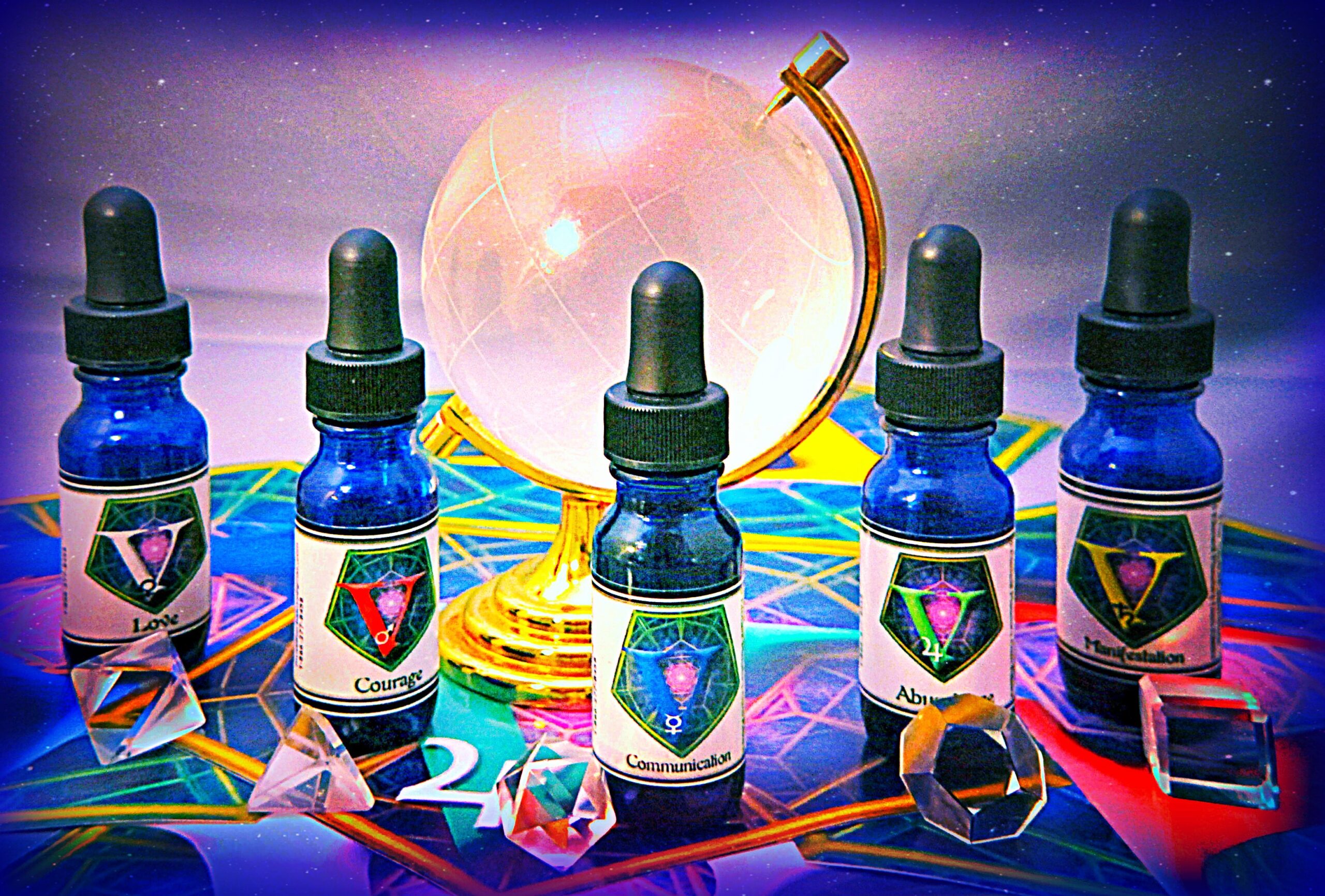 The QuintEssentials 5 Element Planetary Gem Elixirs (set of 5)