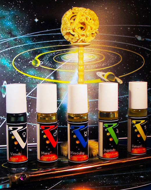 VibRadiance 5 Element Planetary Essential Oils (1/3 oz roller bottles) (set of 5)
